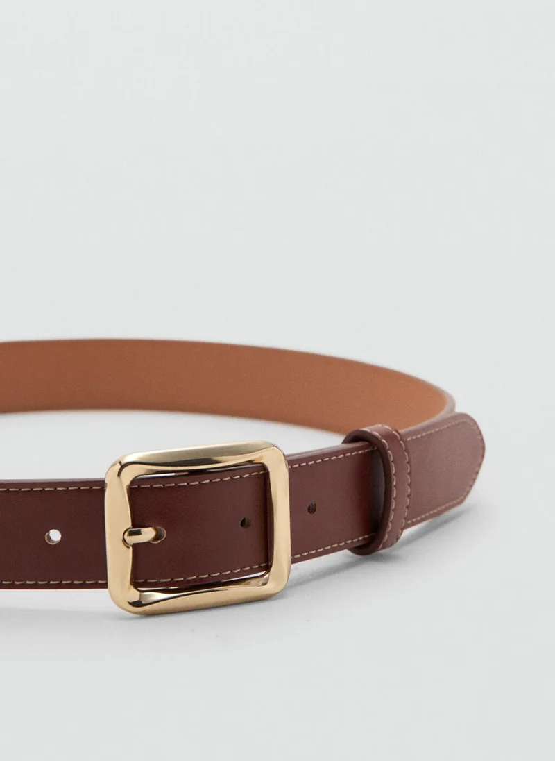 MANGO  Square buckle belt for Women | Best Price UAE